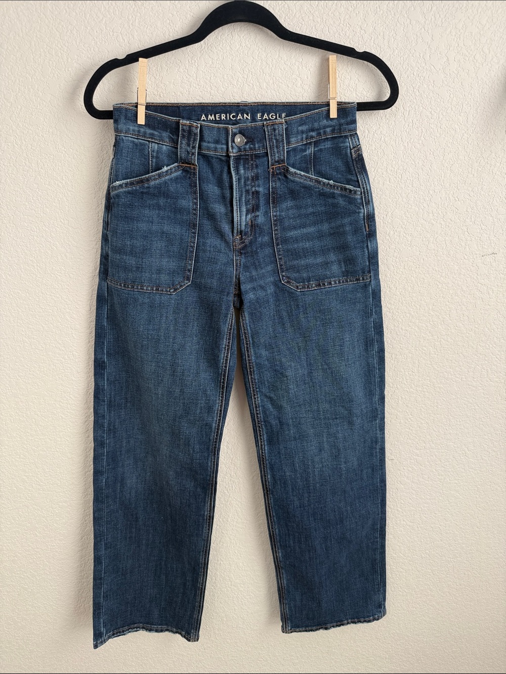 American Eagle Outfitters Stovepipe Blue Jeans - Size 00 Regular- Stretch